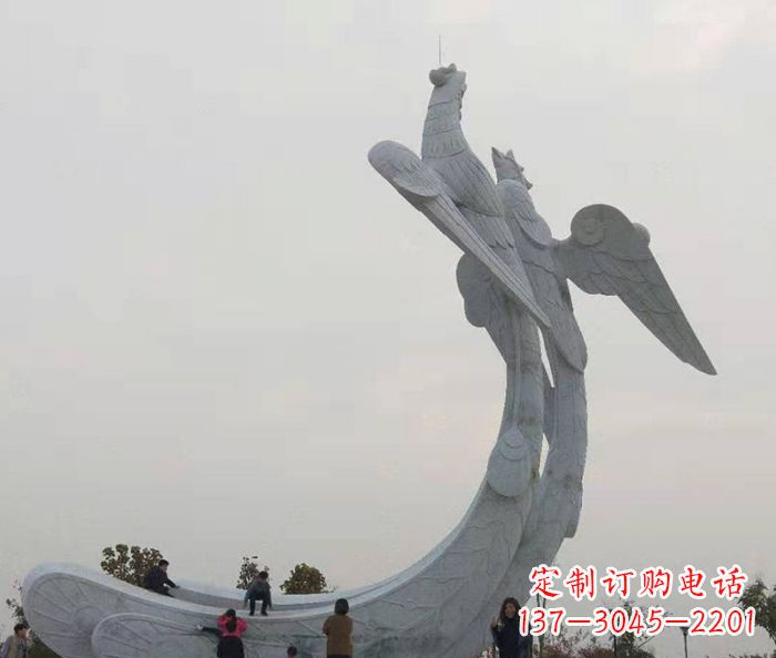益阳中领雕塑:凤凰石雕,精美瑰丽的艺术品