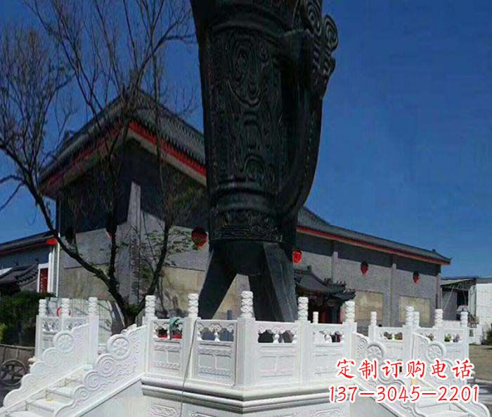 益阳广场景观汉白玉升旗台石雕