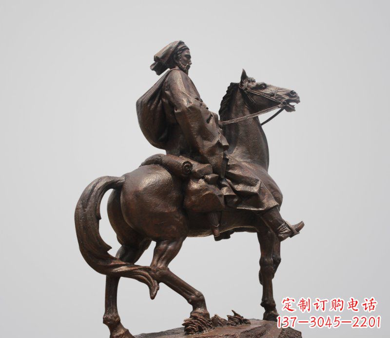 益阳典雅欧式骑马人雕塑