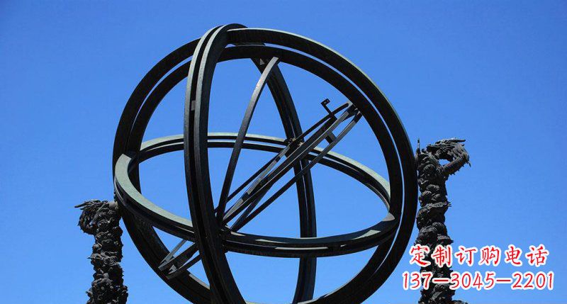 益阳华丽外观,古老意蕴——青铜浑天仪雕塑