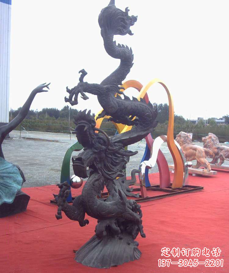 益阳广场神龙铜雕