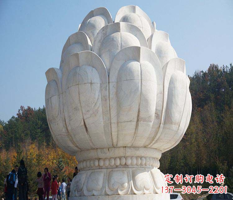益阳荷花雕塑,引领广场石雕时尚