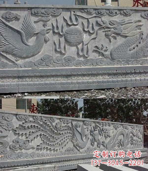 益阳精美石浮雕影壁雕塑