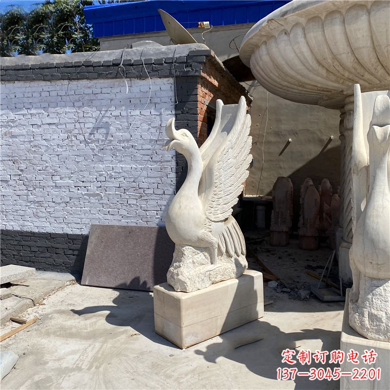 益阳中领雕塑艺术精致天鹅雕塑