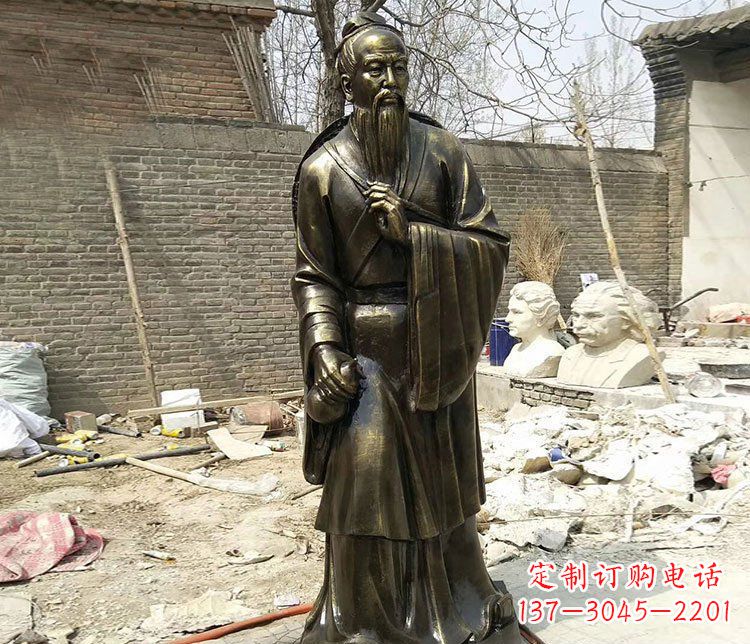 益阳传承医德耀中华——华佗铜雕