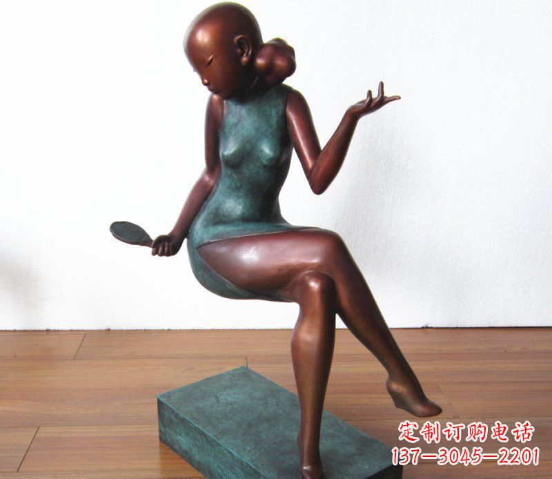 益阳高雅美女铜雕,展现优雅唯美