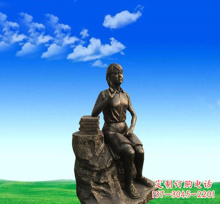 益阳展现美丽的美女雕塑