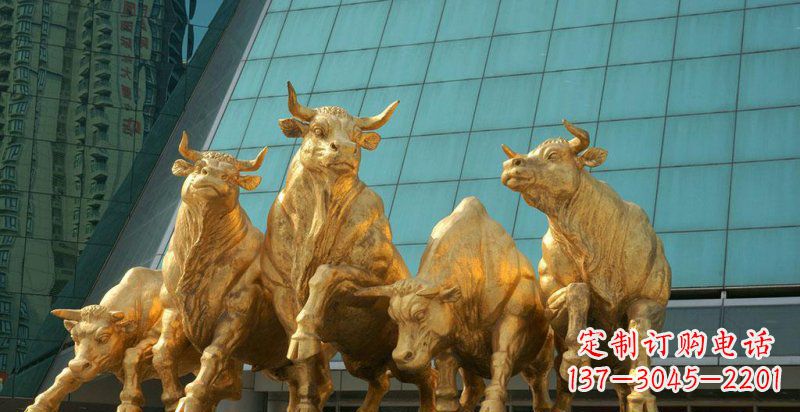益阳五牛铜雕,装点你的家居空间