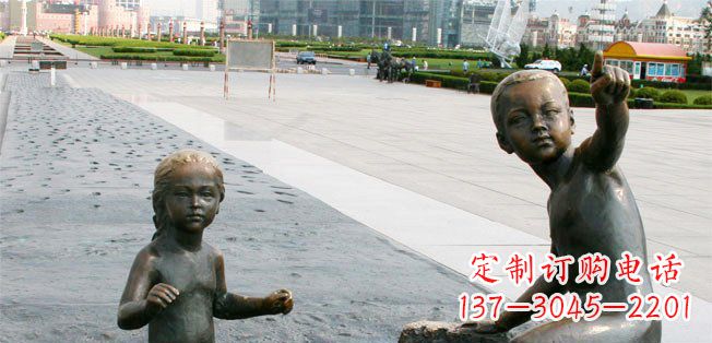 益阳为您的广场增添童真热情,小孩雕塑定制