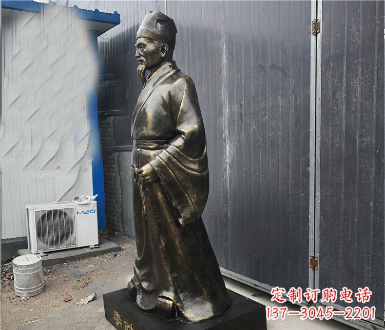 益阳铸铜李时珍医学家雕塑,致敬伟大的医学先驱