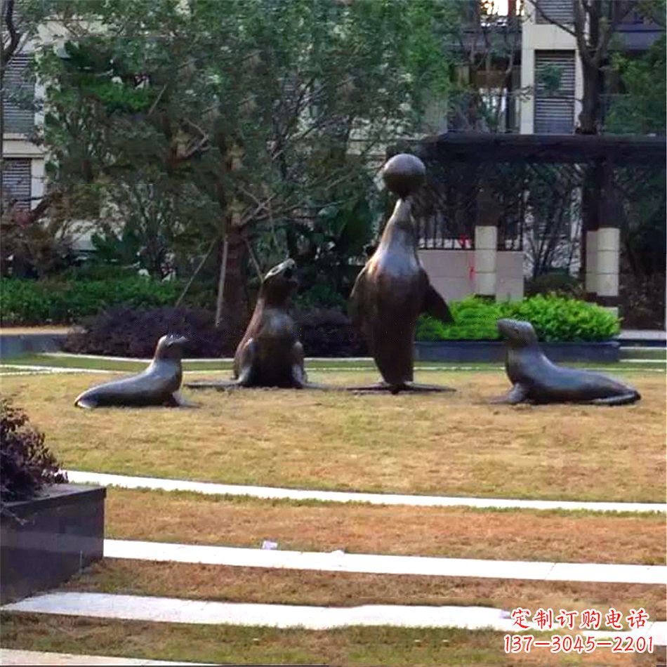 益阳海豹雕塑,装点你的园林