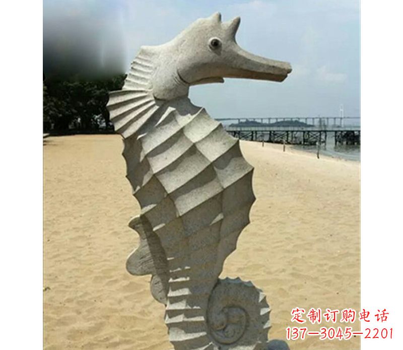 益阳海马雕塑,海边景观装饰精美雕刻