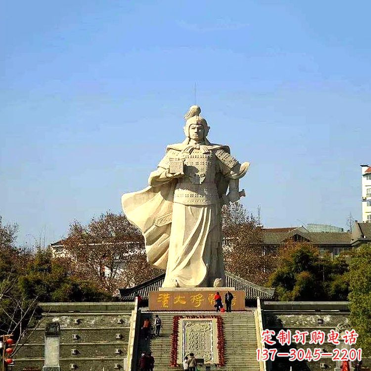 益阳韩信西汉军事家雕像,引领西汉文化风采