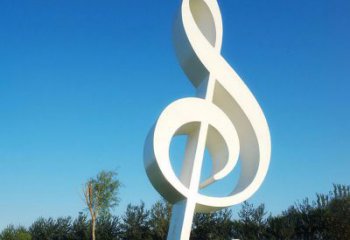 益阳不锈钢音符雕塑，把音乐之美立起来