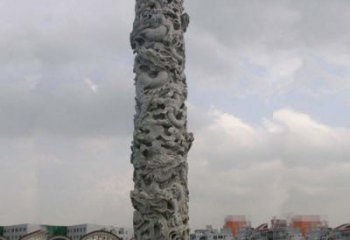 益阳精美仿古盘龙柱石雕