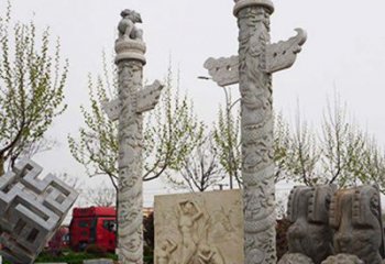 益阳盘龙柱石雕华丽装点美丽家园