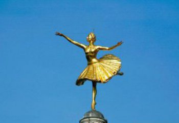 益阳精美手工跳芭蕾舞的西方女人铜雕