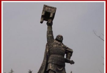 益阳铜雕威武将军雕塑，雕刻极致端庄风采