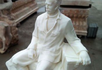 益阳经典白求恩坐姿雕塑