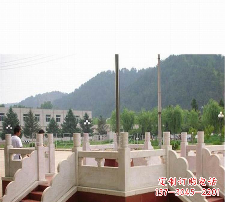益阳汉白玉国旗台雕塑