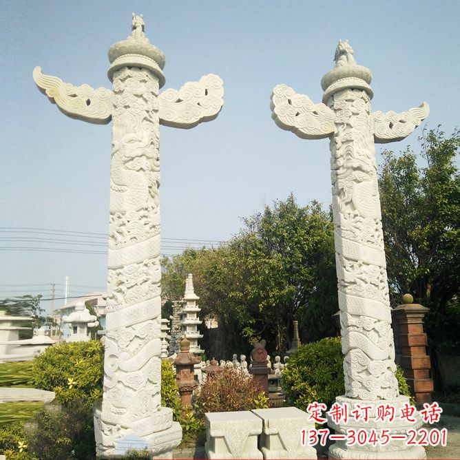 益阳华表石雕塑,定制专属礼物