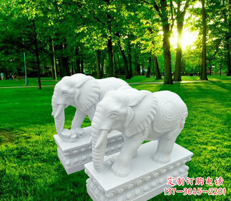 益阳山水万古传统招财大象雕塑