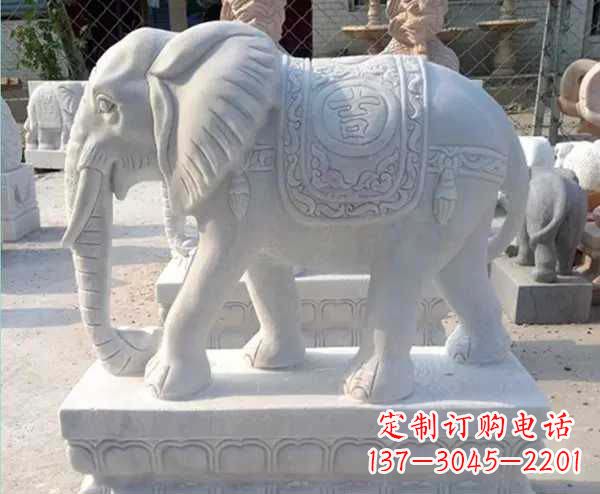 益阳高贵厚重的大象雕塑