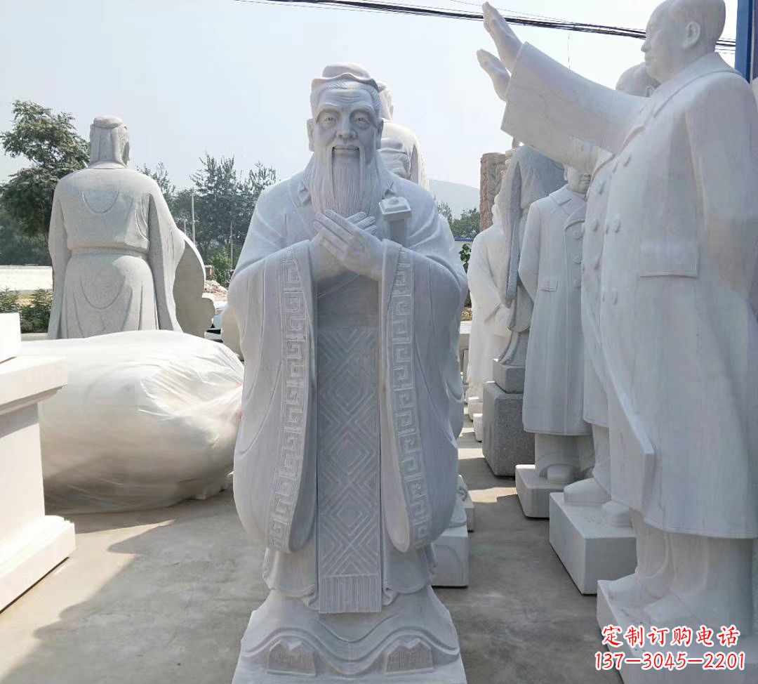 益阳中领雕塑——校园孔子雕塑