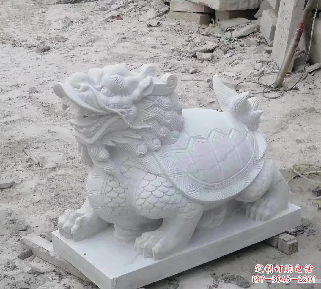 益阳汉白玉精美动物雕塑