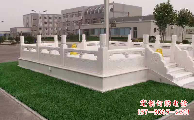 益阳汉白玉升旗台雕塑1