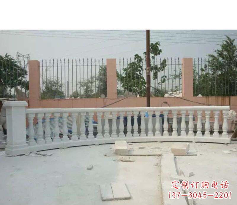 益阳精致白玉石栏杆雕塑
