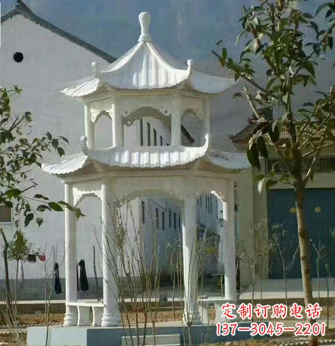 益阳汉白玉凉亭雕塑,为您打造完美的艺术空间
