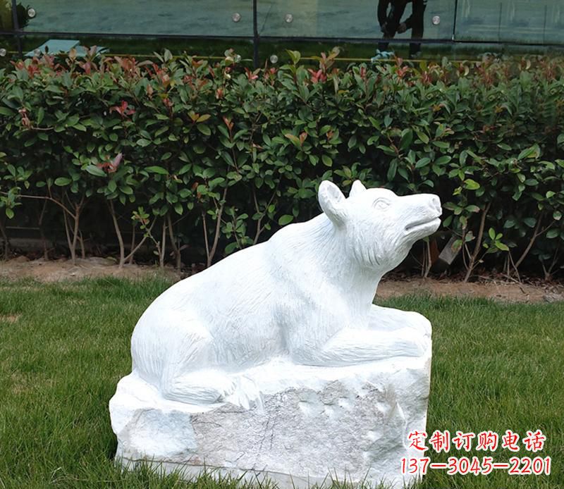 益阳汉白玉小区动物熊