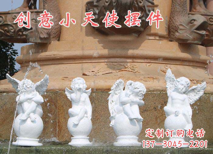 益阳中领雕塑:汉白玉小天使雕塑