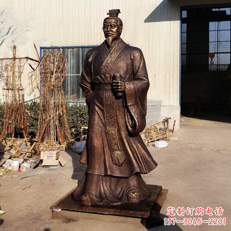 益阳高质量汉武帝刘彻铜雕塑像
