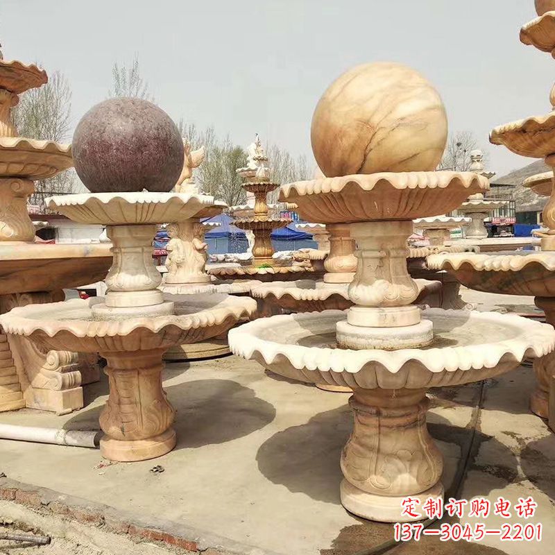益阳河北石雕风水球喷泉,给您无与伦比的美景
