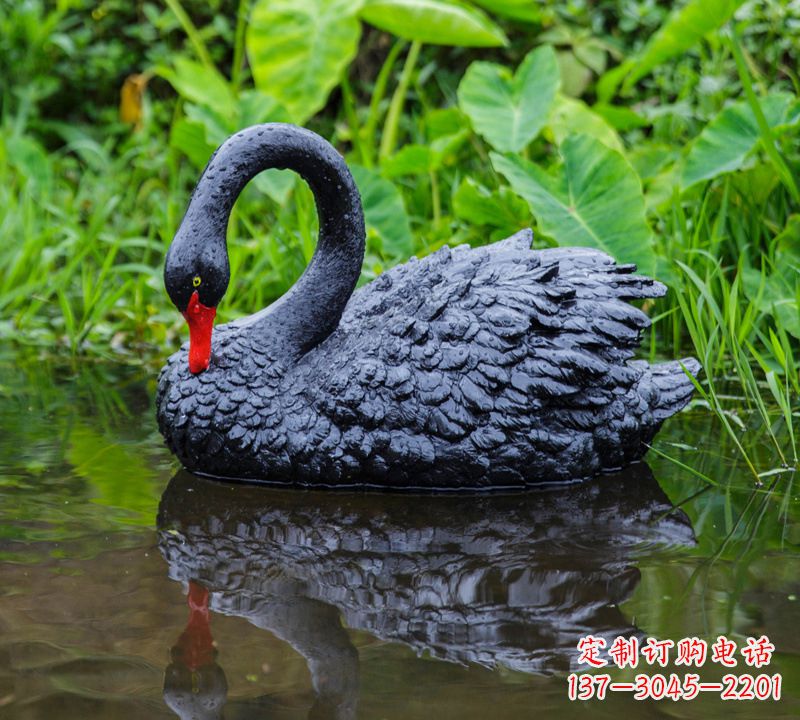 益阳优美雕塑,精致天鹅雕塑