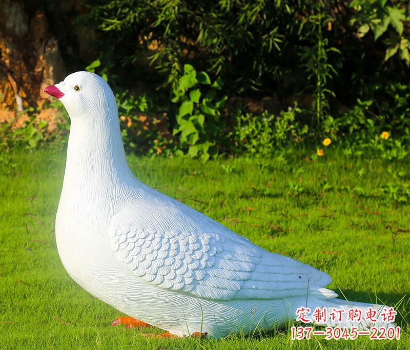 益阳红旗和平鸽雕塑图片大全