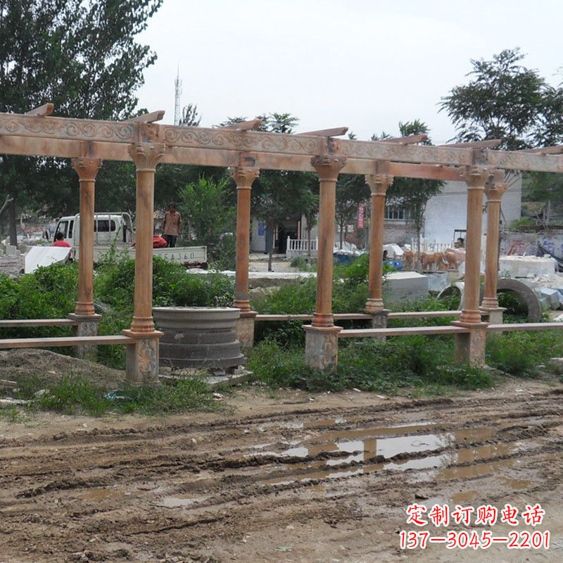 益阳红色石雕定制长廊雕塑