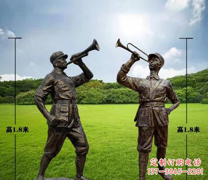 益阳红色文化经典——红军铜雕