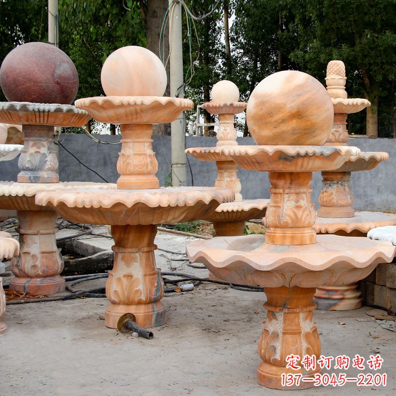 益阳经典红锈石风水球,贵宾尊贵收藏品