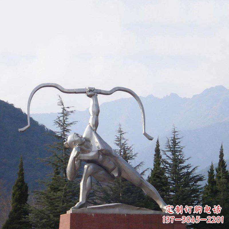 益阳后羿雕塑,不锈钢雕塑制作&定制