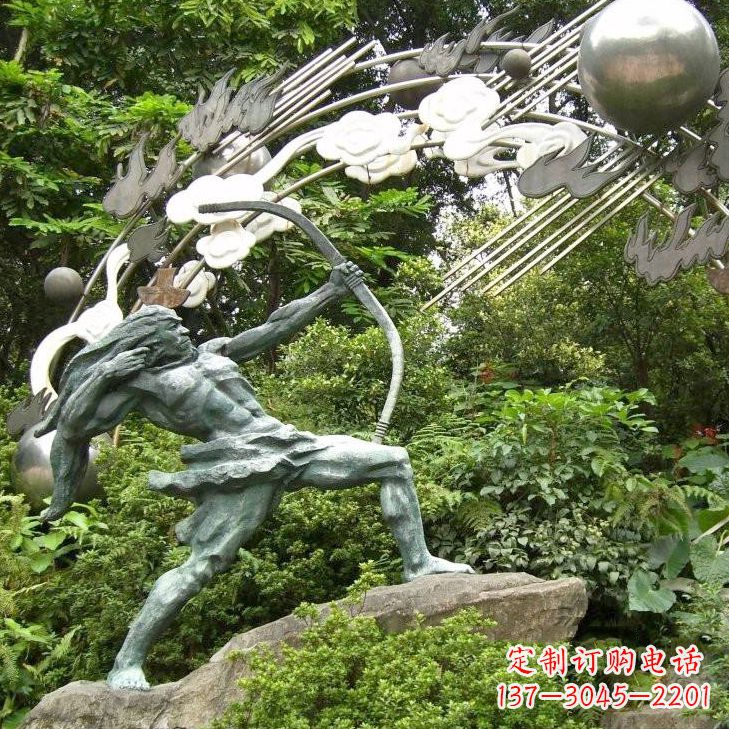 益阳后羿射日雕塑