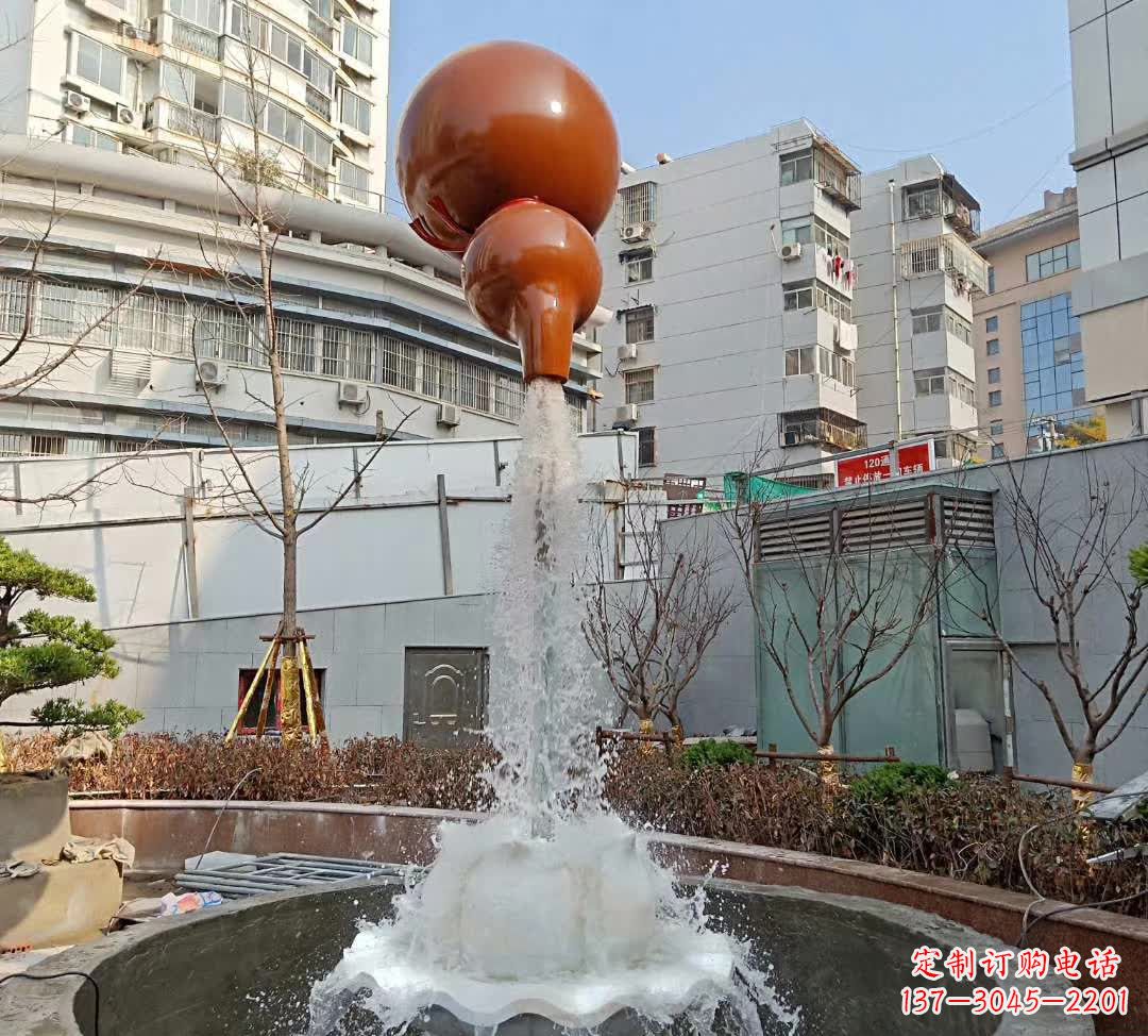 益阳葫芦广场喷泉雕塑
