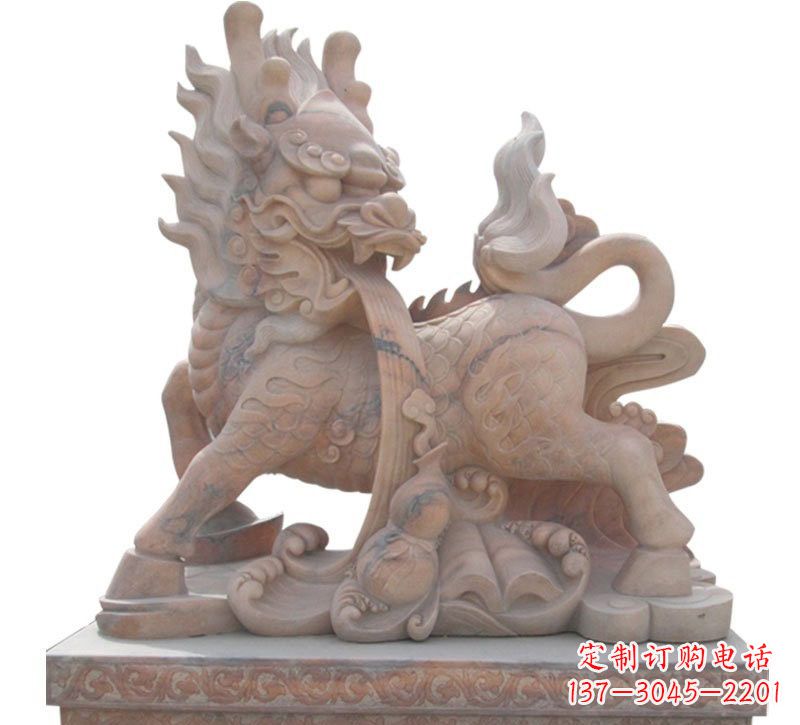 益阳魅力十足的麒麟石雕