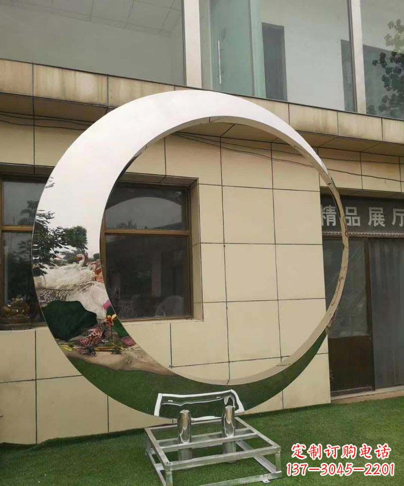 益阳完美的不锈钢圆环雕塑