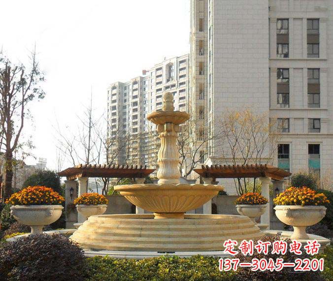 益阳多层喷泉石雕,一个非凡的视觉盛宴