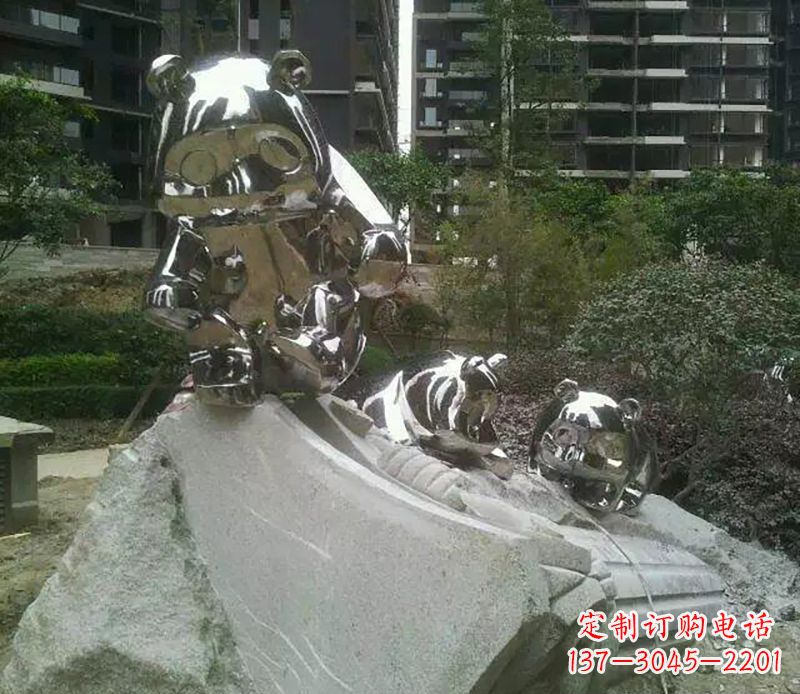 益阳户外熊猫雕塑