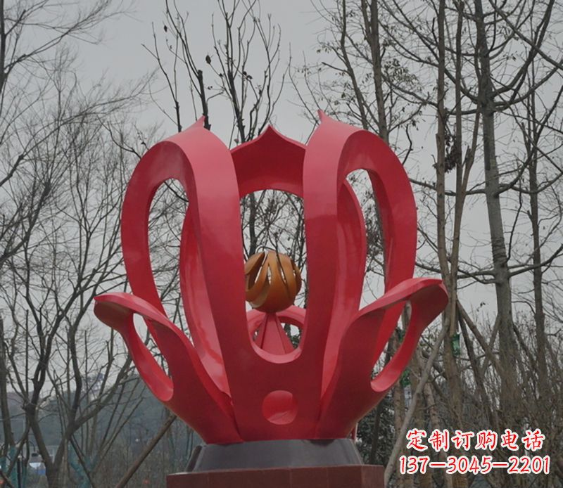 益阳巧夺天工的紫荆花雕塑