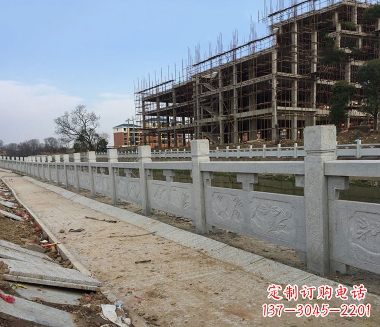 益阳护城河大理石栏板石雕 (4)